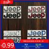 Kovová samolepka na držáky nápojů pro JEEP Wrangler Tj Jk Jl Grand Cherokee Commander Renegade Liberty Compass Patriot Přední kufr auta S