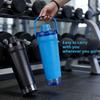 Stanley Style Large Capacity Insulated Water Bottle With Silicone Handle For Sports And Travel