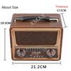 Wood Stero Wireless Bluetooth Speaker HIFI Sterero Mp3 Player Radio Receiver Rechargeable FM/AM/SW SUPPORT USB/SD/TF