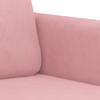Vidaxl Zweisitzer-Sofa, Rosa, 120 cm, Mit Samt Polster