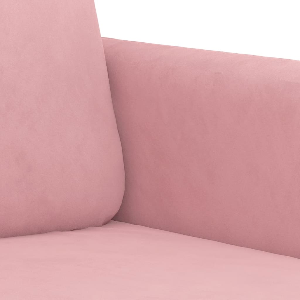 Vidaxl Zweisitzer-Sofa, Rosa, 120 cm, Mit Samt Polster
