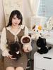Soft Plush Calico Siamese & Black Cat Dolls - Cute Desktop Companions & Perfect Birthday Gifts for Girls