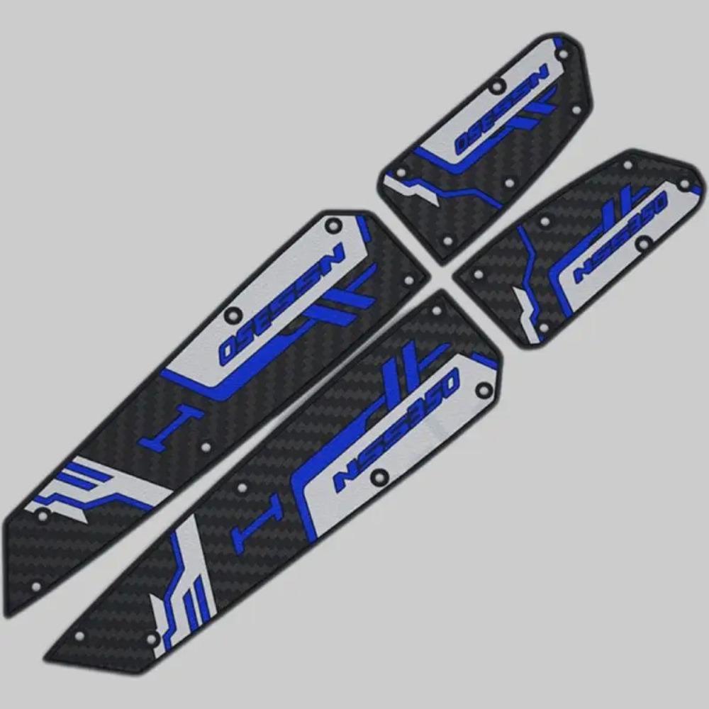 Non-slip Motorcycle Foot Pads Wear-resistant Dirt-resistant Rubber Foot Pedal Riding Protection for Honda FORZA350 NSS350