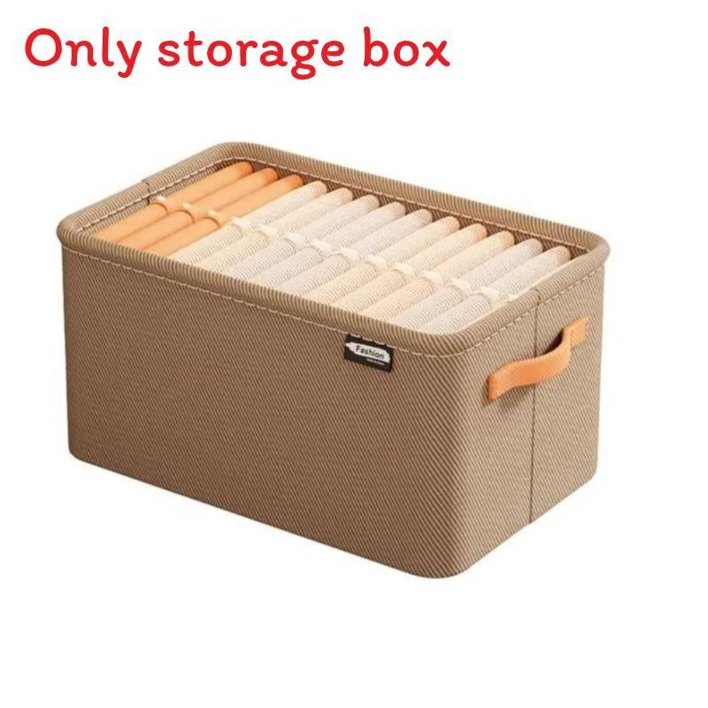 Modern Minimalist Fabric Storage Bin With Foldable Design For Clothing And Toy Organization S