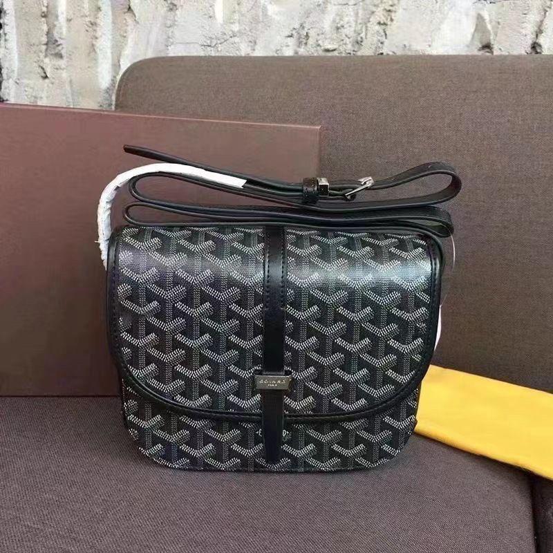 Goya Unisex Fashion Print Dogtooth Saddle Crossbody Messenger Bag