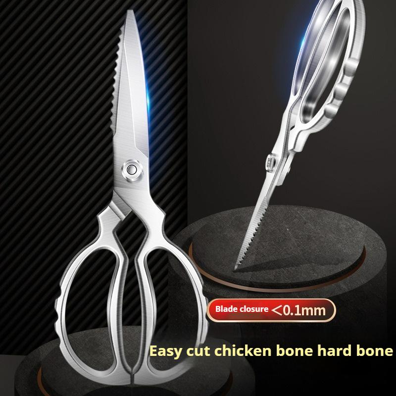 Multifunctional Kitchen Scissors Stainless Steel Chicken Bone Scissors Barbecue Scissors Food Scissors Chef Tools