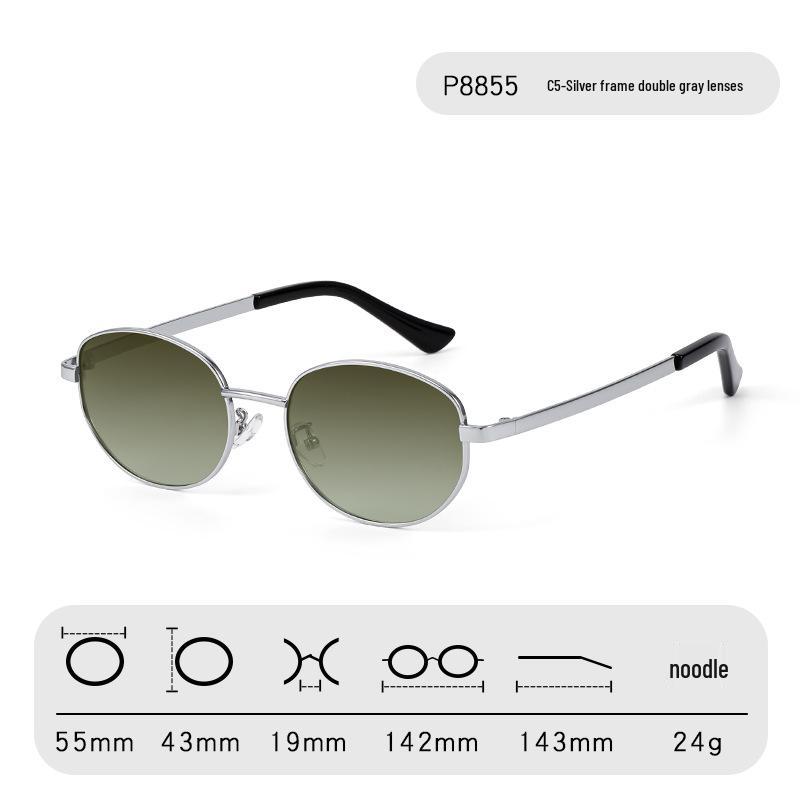 Retro Oval Polarized Sunglasses: Women s High-End UV Protection