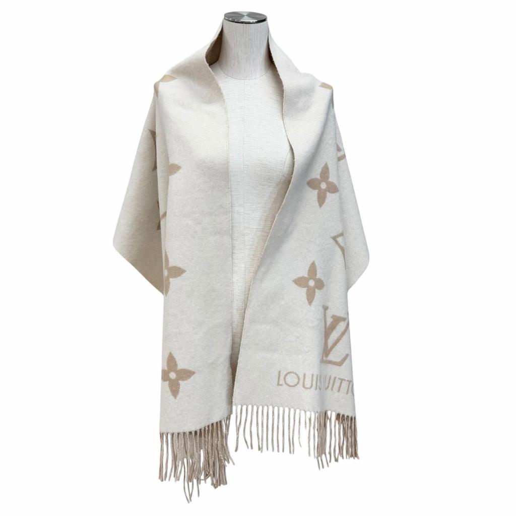 Great LOUIS VUITTON Scarf muffler reykjavik cashmere Women M78123 Used