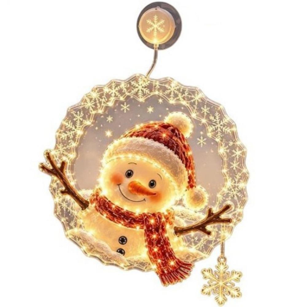 Suction Cup Christmas Window Lights Hanging Window Decorations  Home Party Decorations