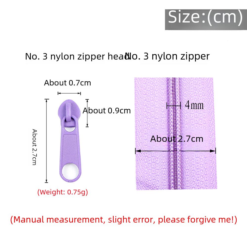 Colorful No. 3 Metal Zipper Pulls for Textile and Clothing