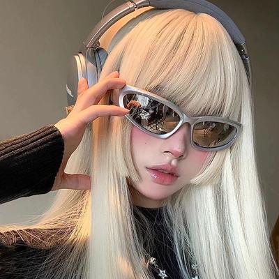 Wrap Around Y2K Sunglasses for Women Unisex Futuristic Oversized Fashion Cycling Sun Glasses Hip Hop Shades UV400