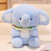 Non-Toxic Cute Elephant With Bib Plush Toy Cartoon Stuffed Animals Plushies Doll Soft Peluches Toys For Children Gift Room Decor
