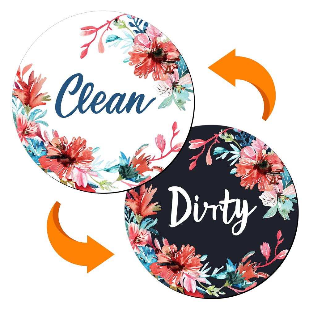 Double-Sided Magnetic Dishwasher & Refrigerator Decoration Stickers