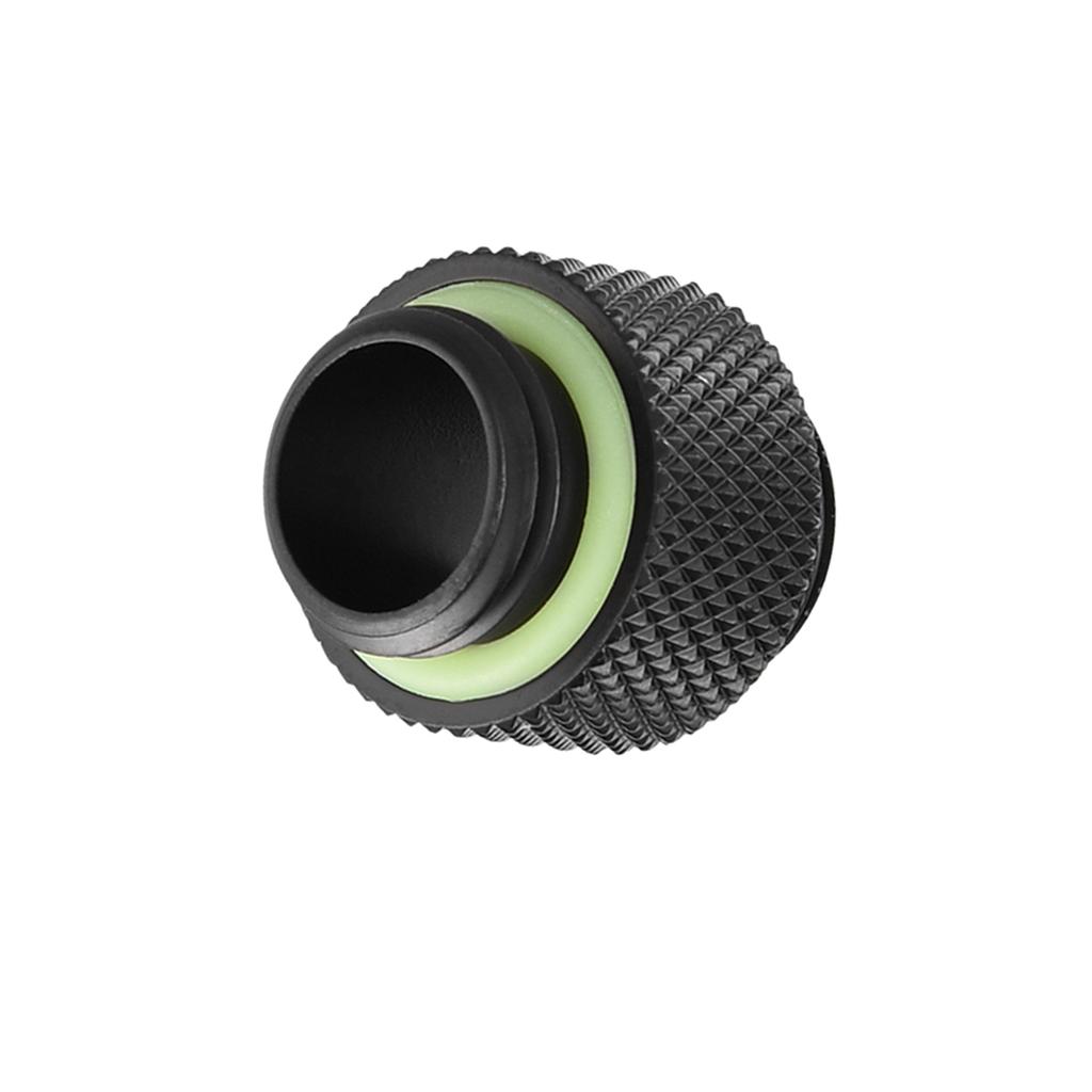 2pcs G14 Thread Fitting Adapter Connector for Computer Water Cooling System Black Long