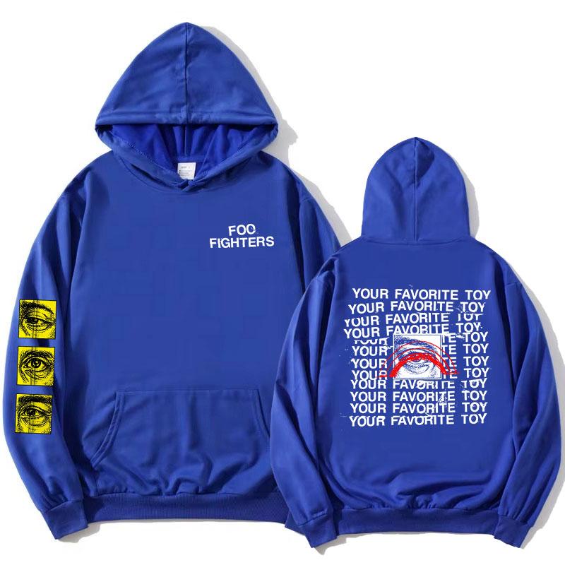 

Foo Fighters Your Favorite Toy Hoodies Fleece Long Sleeve Male Hooded Sweatshirts Rock Band Design Graphic Merch L