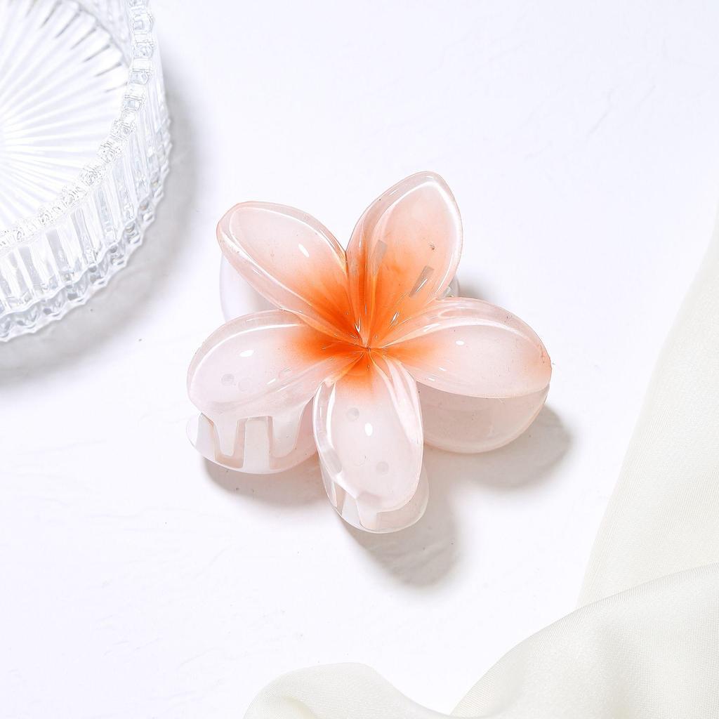 Vintage Damen Mehrfarbige Frangipani Fee Haarspange