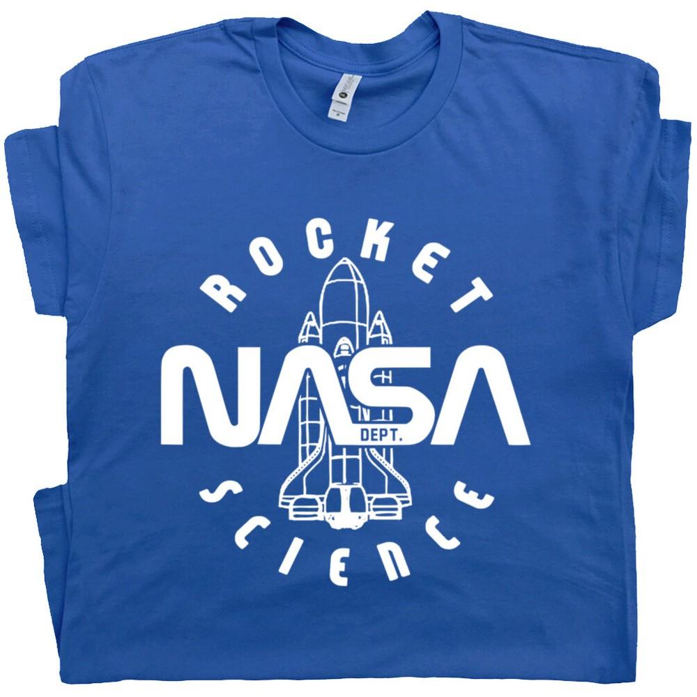 

Vintage Nasa T Shirt Rocket Science 80s Geek Astronaut Space Force Men Women L