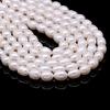 1String, White Natural Freshwater Pearls, Oval Pearl Beads, 8–9 Mm, for DIY Necklace Accessories, Valentine's Day Gifts, 36cm