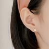 925 Sterling Silver Fashion Colorful Drip Oil Flower Screws Earrings for Women Exquisite Korean Temperament Jewelry Gift