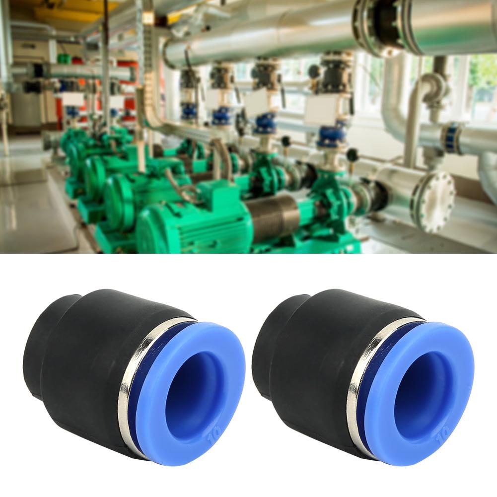 50PCs Air Pipe Plug Pneumatic Cap Plastic Brass Quick Insert PPF Oval Release Ring Hotel Use