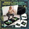 Home Fitness Exercise Mat Crystal Velvet Non Slip Squat Push Up Positioning Mat for Men and Women Workout Training Floor Mat