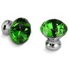 KAK 30mm Kitchen Cabinet Handles Diamond Shape Design Crystal Glass Knobs Cupboard Pulls Drawer Knobs Furniture Handle Hardware