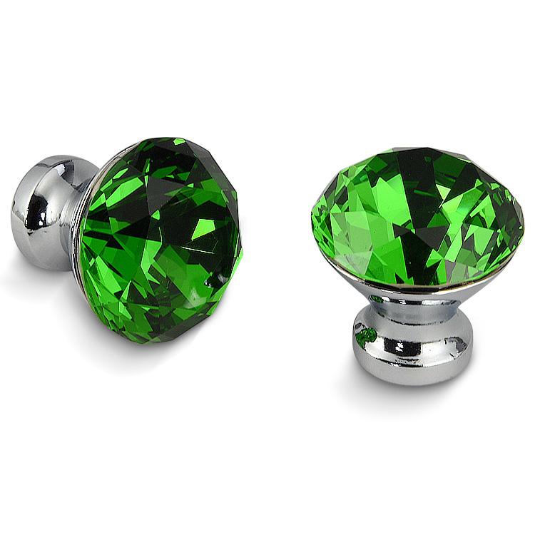 KAK 30mm Kitchen Cabinet Handles Diamond Shape Design Crystal Glass Knobs Cupboard Pulls Drawer Knobs Furniture Handle Hardware