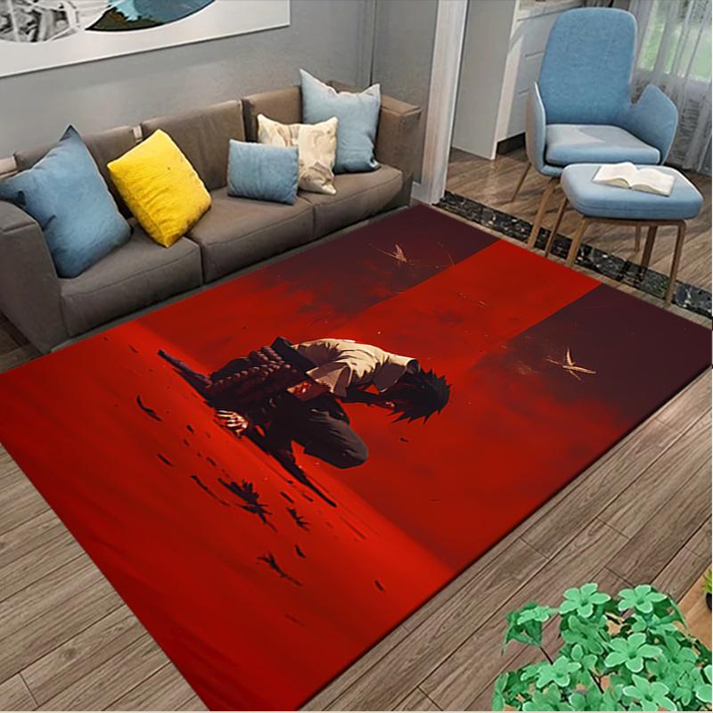 1pc Area Rug Appropriate for Office, naruto Carpet, Versatile Printed Chair Rug, Durable Home Sofa Carpet