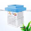 Double Deck Guppy Breeding Box Aquarium Hatchery with Divider Floating Fish Tank Isolation Container,Fish Fry Nursery Tank