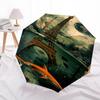 Eiffel Tower, Underwater Themed Automatic Opening and Closing Umbrella, Brightly Colored 8-rib Portable Umbrella, Suitable for Men and Women