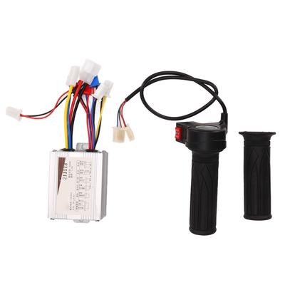 24V500W Aluminum Alloy Brushed Speed Controller Kit with 3 Speed Throttle Twist Grip for Electric