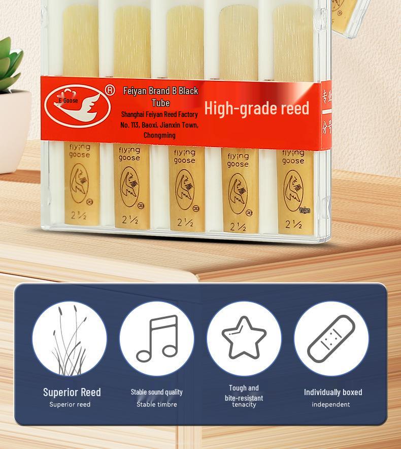 Feiyan Saxophone & Clarinet Reeds for Alto, Soprano, Tenor (Strength 2.0/2.5/3.0)