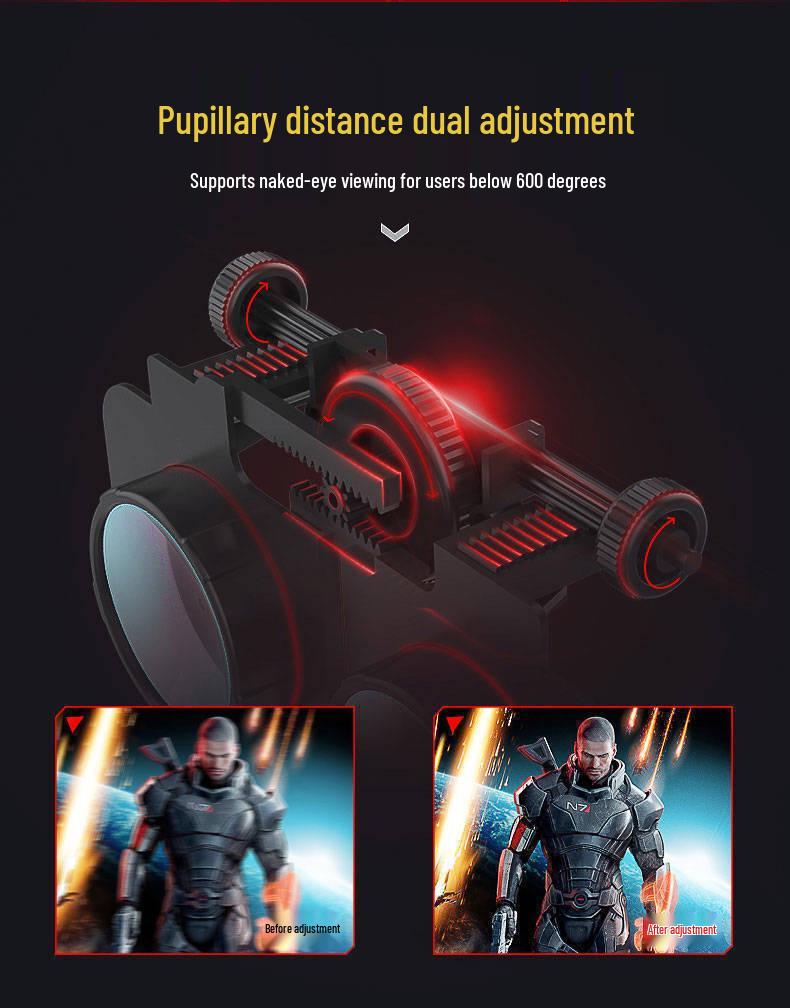 All-in-One VR Headset: Mobile 3D Cinema & Gaming Experience