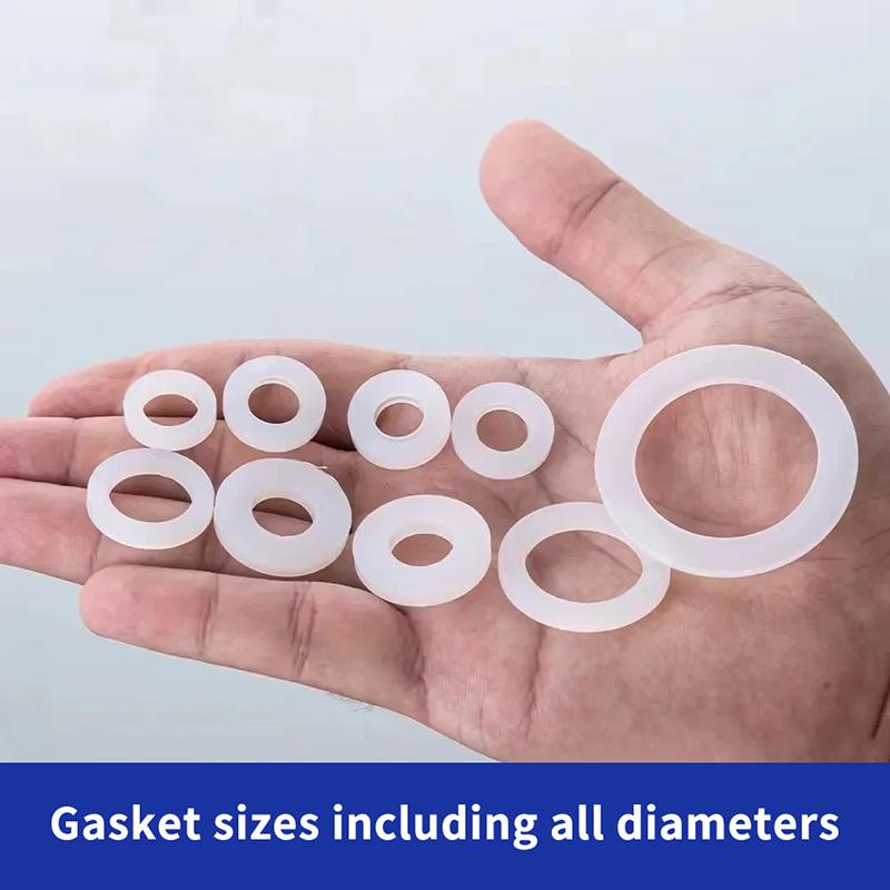 Silicone Repair Sealing Gasket Kit For Kitchen Faucets, O-Ring Seals For Leaking Faucets, 4-Point And 6-Point Gaskets.