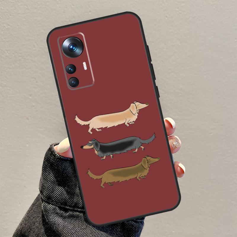 Dachshund Sausage Dog Case For Xiaomi 14T 11T 12T 13T Pro 15 13 14 Ultra Cover For POCO F7 F5 F6 X3 X5 X6 X7 Pro