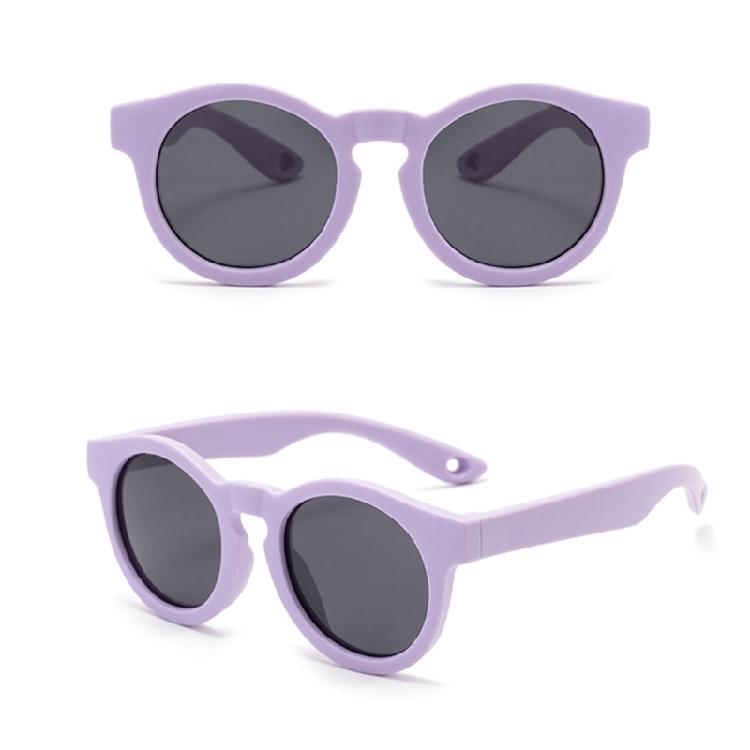 Lightweight Silicone Frame Toddler Sunglasses Foldable Design UV400 Sun Glasses Eyewear For Outdoor Travel
