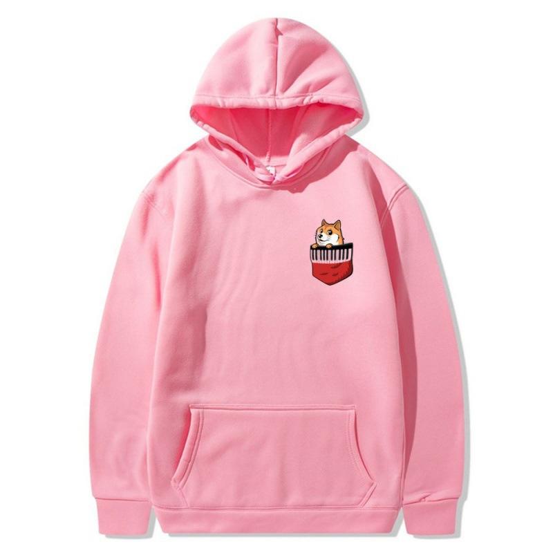 2025 trendy new pocket dog sweater spring and autumn men's and women's jackets street trendy hip-hop singer hoodie