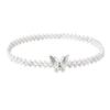Stretch Elastic Band Pearl Waist Chain Pearl Beads Elastic Waistband Rhinestone Decor Strap  Party