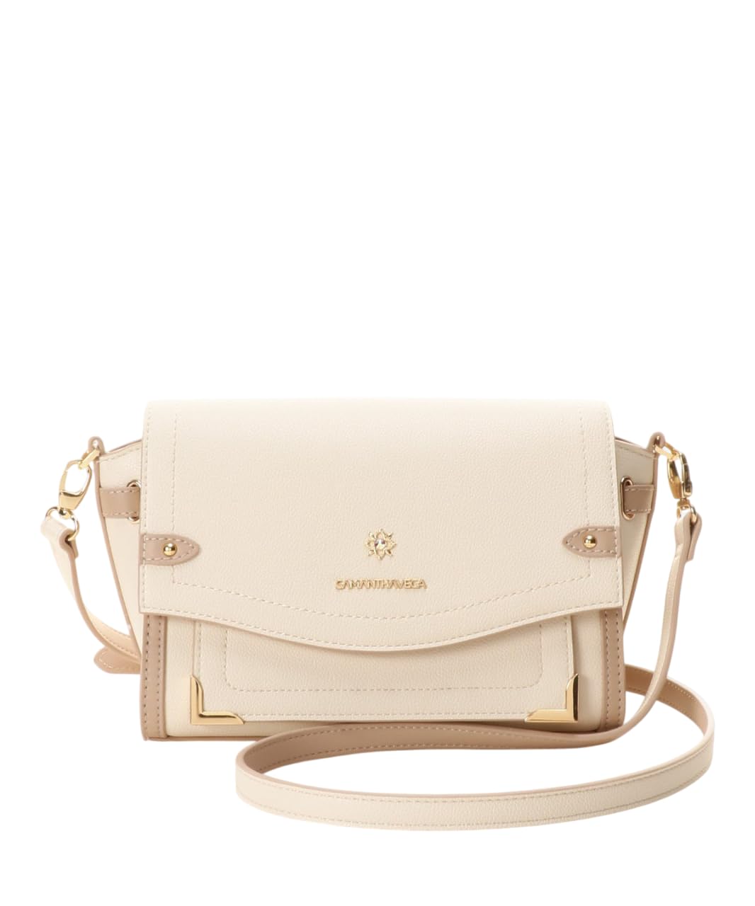 SAMANTHAVEGA Simple Jeweled Shoulder Bag