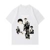 T-shirt Homme 100% Coton Col Rond Manches Courtes, Malachi Barton Rétro Vintage Impression Graphique Décontracté Confortable Quotidien pour 2025 Mode de Rue L