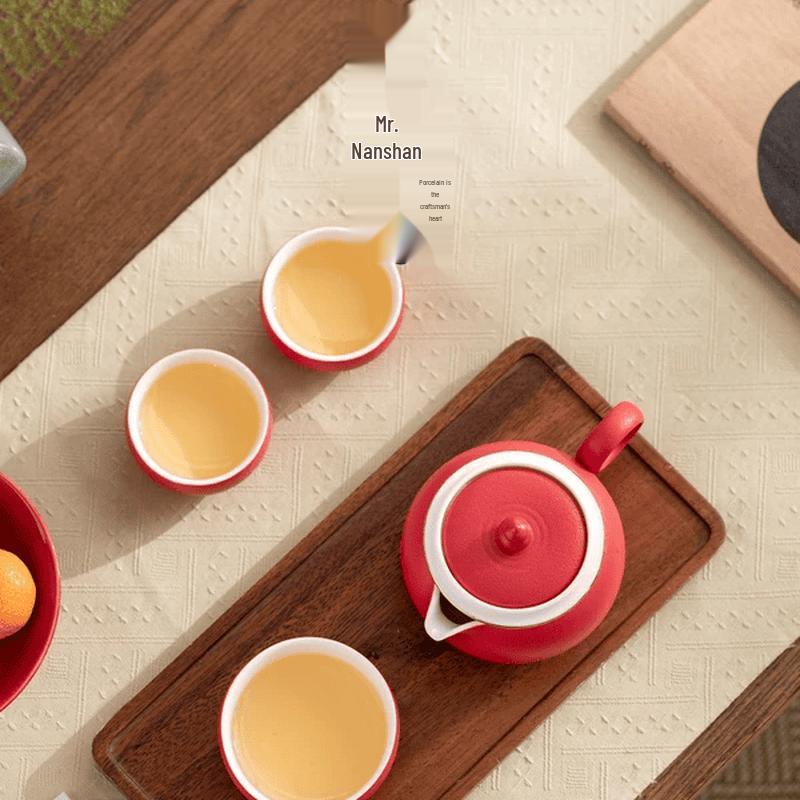 Portable Ceramic Gongfu Travel Tea Set
