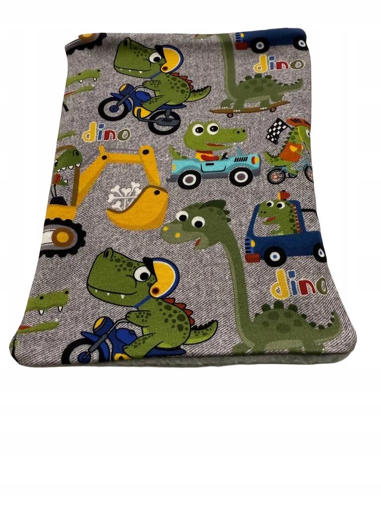 Komplet Niemowlęcy Czapka+Komin 62/68 Ciepły 36-38 Jesień Dino