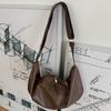 Large-capacity Dumpling-shaped Bag with Lazy Style, Simple and Casual Commuting Shoulder Bag