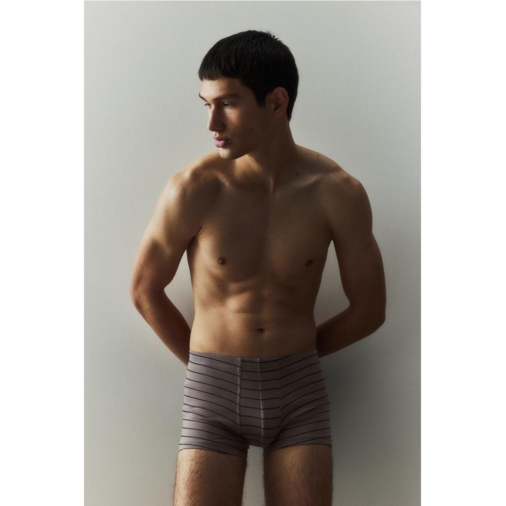 

Набор из 3 комплектов из хлопкового хлопка HM с короткой кулиской, серая полоска