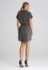 Loose Olive Green Dress with Belt M1001 Size L