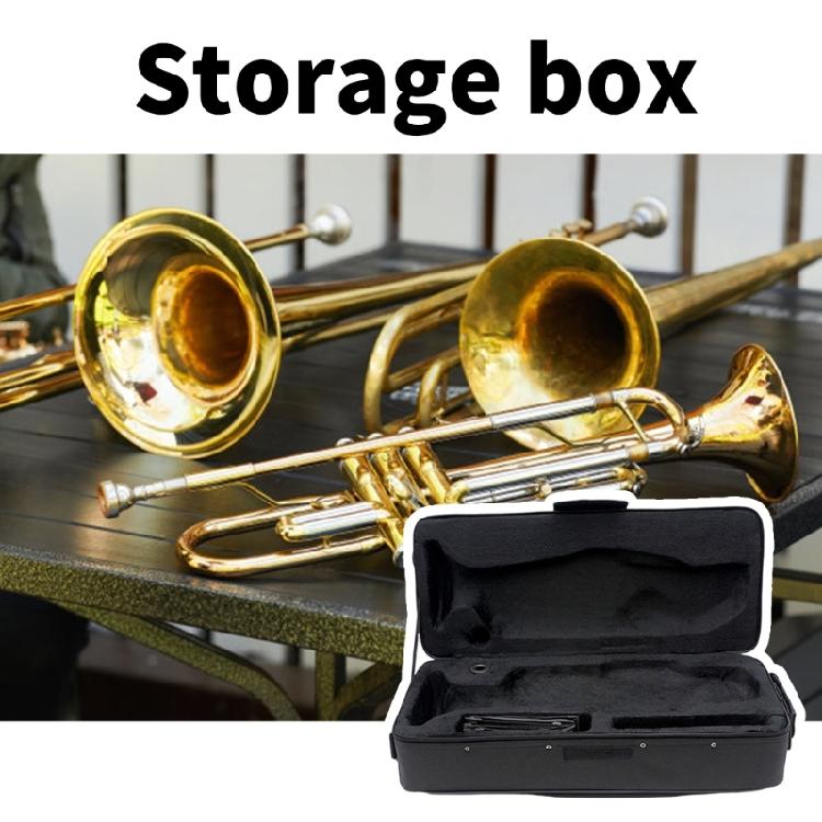 Trumpet Carrying Case Water Resistant Double Transport Handles Trumpet Box with Handle Strap