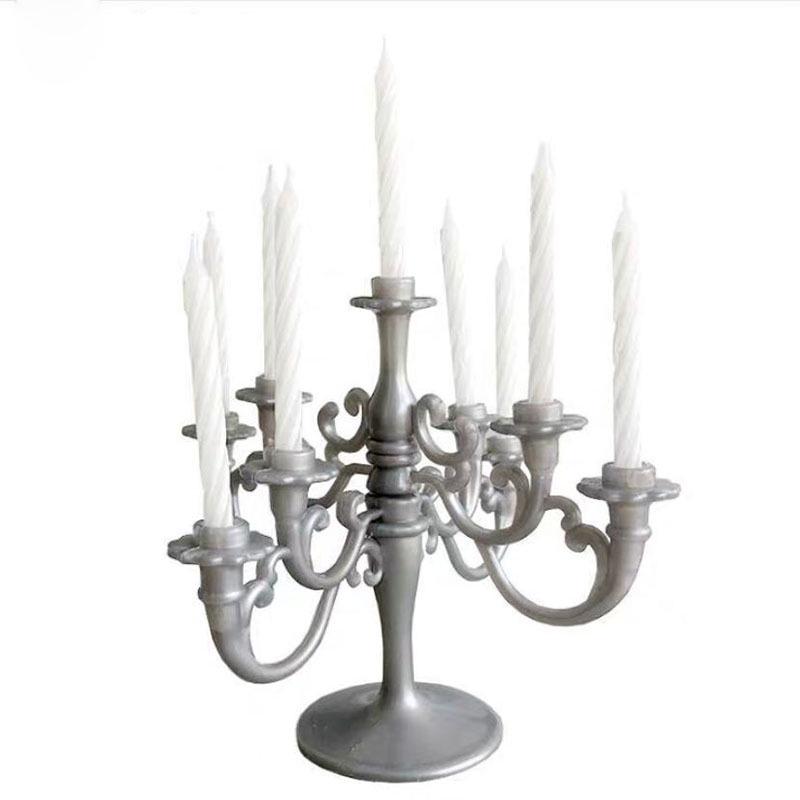 Kuchendekoration Kerzenständer Ornamente: Retro Europäischer Luxus für Geburtstage, Hochzeiten und Partys