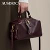 AUDIJIA Women's Genuine Leather Boston Pillow Bag