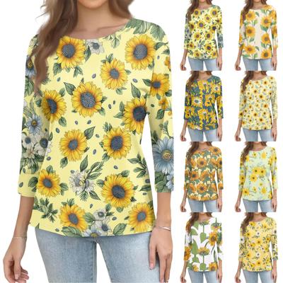 Long Sleeve Shirts for Women Floral Print Womens Long Sleeve Tops Casual Long Sleeve Tops for Women Loose Fit Womens Long Sleeve T Shirts