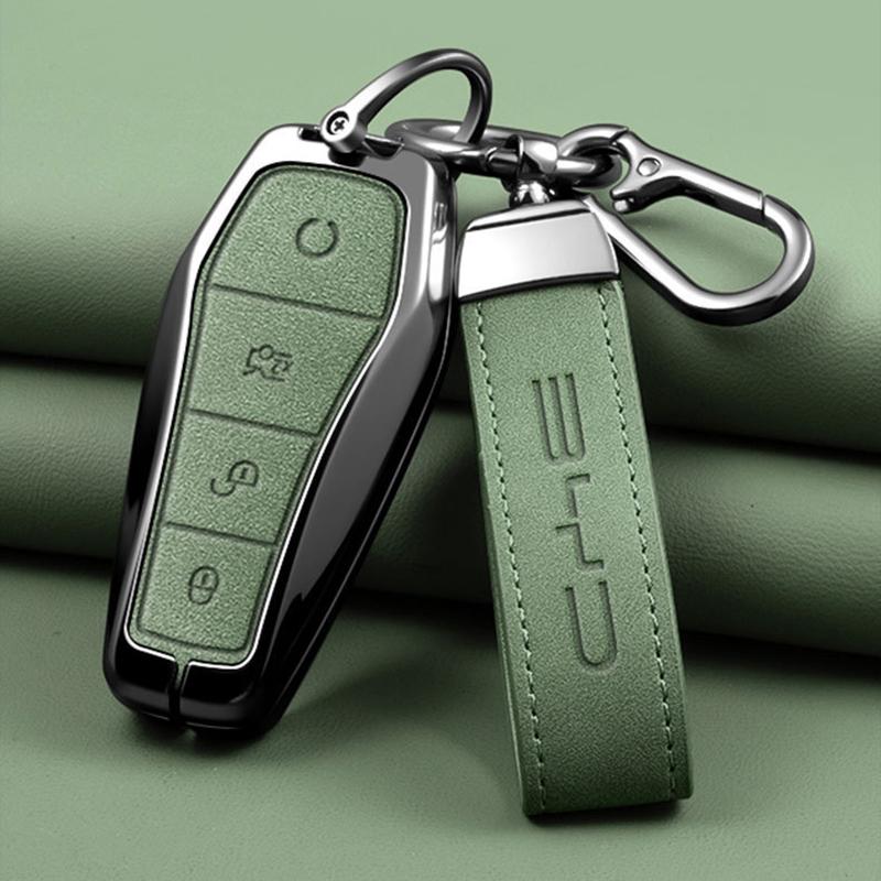 Zinc Alloy Car Key Case Cover for BYD Seal U DMI Song Plus Atto 3 Han EV Dolphin Mini Sealion 7 Protection Key Cover Accessories